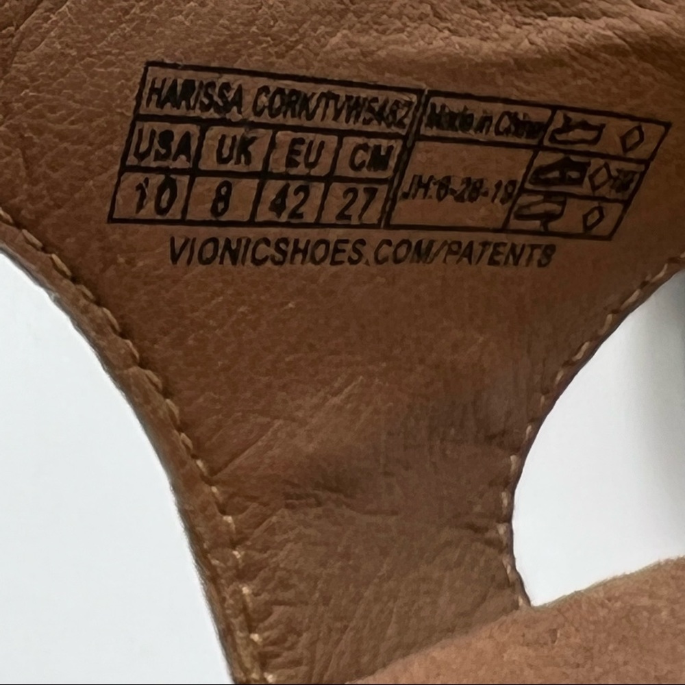 Vionic Harissa Slingback Natural Cork Women's Sandal Size 10 - Picture 5 of 7